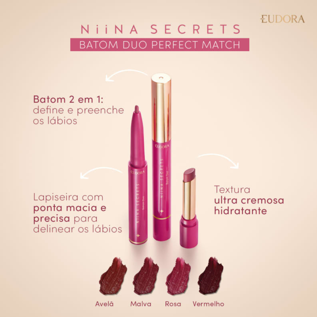 Batom  Duo Perfect Match Niina Secrets