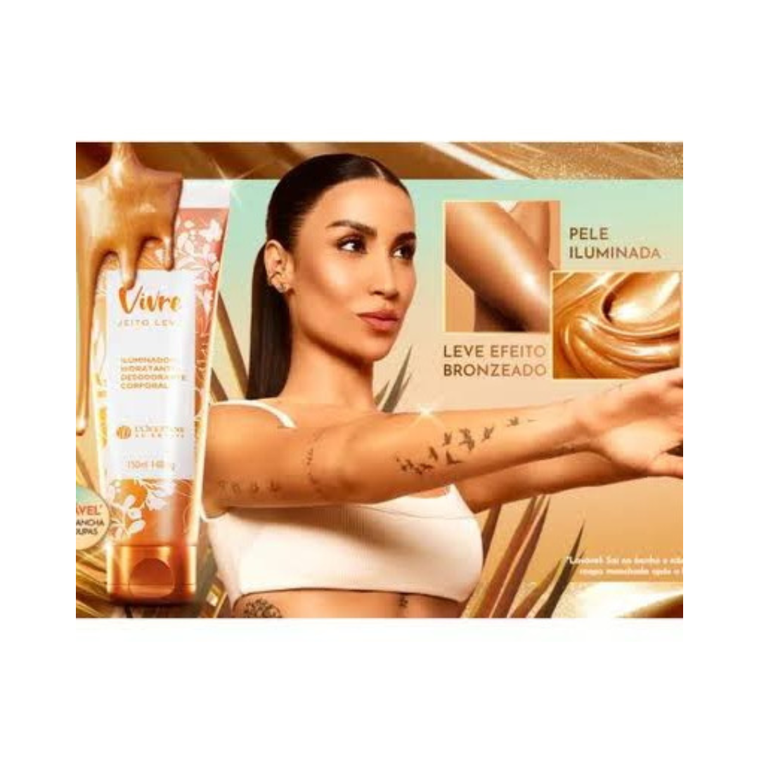 Iluminador Hidratante Desodorante Corporal Jeito Leve - 150ml L'occitane